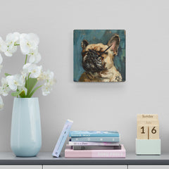 French Bulldog Acrylic Wall Clock - Fine Art Inspired Design