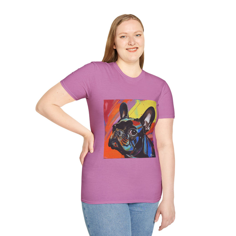 French Bulldog Fine Art Unisex Softstyle T-Shirt