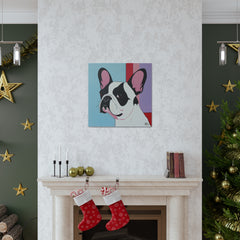 Colorful Fine Art French Bulldog Canvas Print - Multicolored Home Decor