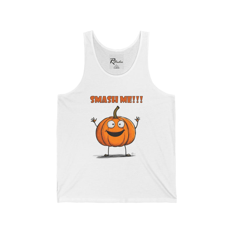 Naughty Nibbles Funny Adult Humor Pumpkin Unisex Soft-Style Tank Top