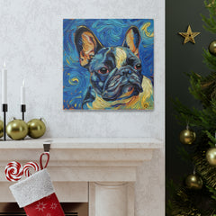 Colorful Fine Art French Bulldog Canvas Print - Multicolored Home Decor