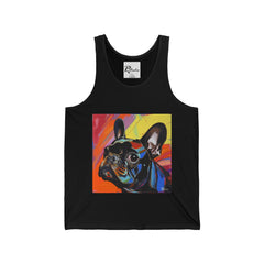 French Bulldog Fine Art Unisex Jersey Tank Top - Stylish & Comfortable