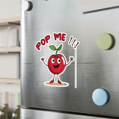 Naughty Nibbles Funny Adult Humor Cherry Vinyl Kiss-Cut Decals - Durable & Removable