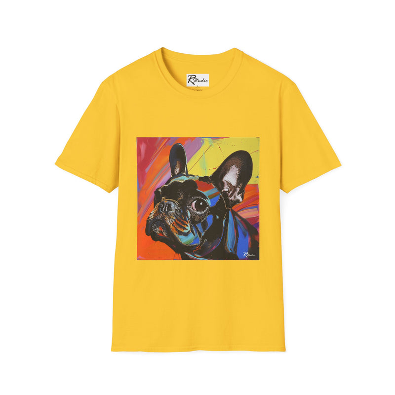 French Bulldog Fine Art Unisex Softstyle T-Shirt