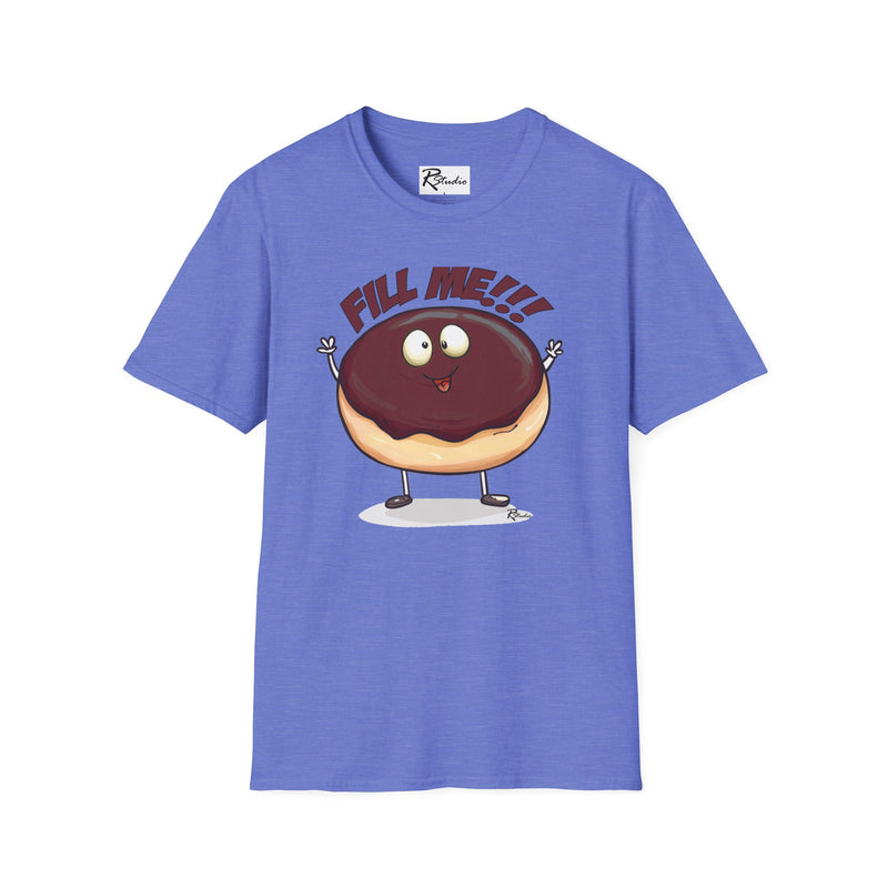 Naughty Nibbles Funny Adult Humor Boston Cream Donut Unisex Soft-Style T-Shirt