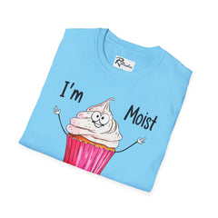 Naughty Nibbles Funny Adult Humor Cartoon Frosted Cup Cake Unisex Soft-Style T-Shirt