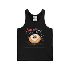 Naughty Nibbles Funny Adult Humor Glazed Donut  Unisex Soft-Style Tank Top