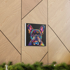 Colorful Pop Art French Bulldog Canvas Print - Multicolored Home Decor