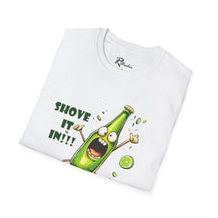 Naughty Nibbles Funny Adult Humor Cartoon Mexican Beer Unisex Soft-Style T-Shirt