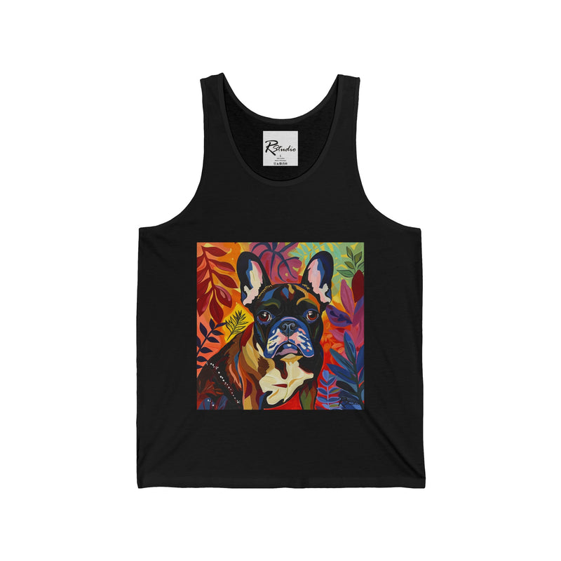 French Bulldog Fine Art Unisex Jersey Tank Top - Stylish & Comfortable