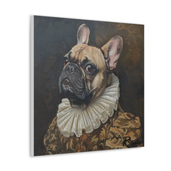 Colorful Fine Art French Bulldog Canvas Print - Multicolored Home Decor