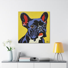 Colorful Pop Art French Bulldog Canvas Print - Multicolored Home Decor