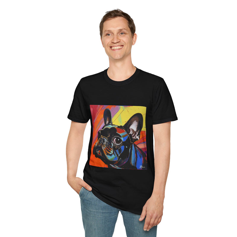 French Bulldog Fine Art Unisex Softstyle T-Shirt