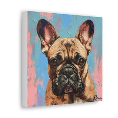 Colorful Fine Art French Bulldog Canvas Print - Multicolored Home Decor