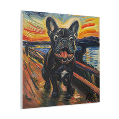 Colorful Fine Art French Bulldog Canvas Print - Multicolored Home Decor