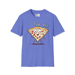 Naughty Nibbles Funny Adult Humor Cartoon Pizza Slice Unisex Soft-Style T-Shirt