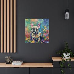 Colorful Fine Art French Bulldog Canvas Print - Multicolored Home Decor