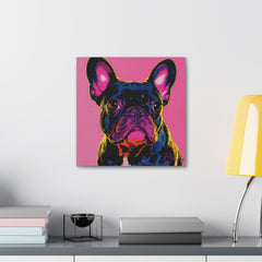 Colorful Pop Art French Bulldog Canvas Print - Multicolored Home Decor