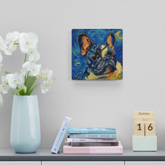 French Bulldog Acrylic Wall Clock - Fine Art Inspired Design