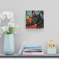 French Bulldog Acrylic Wall Clock - Fine Art Inspired Design