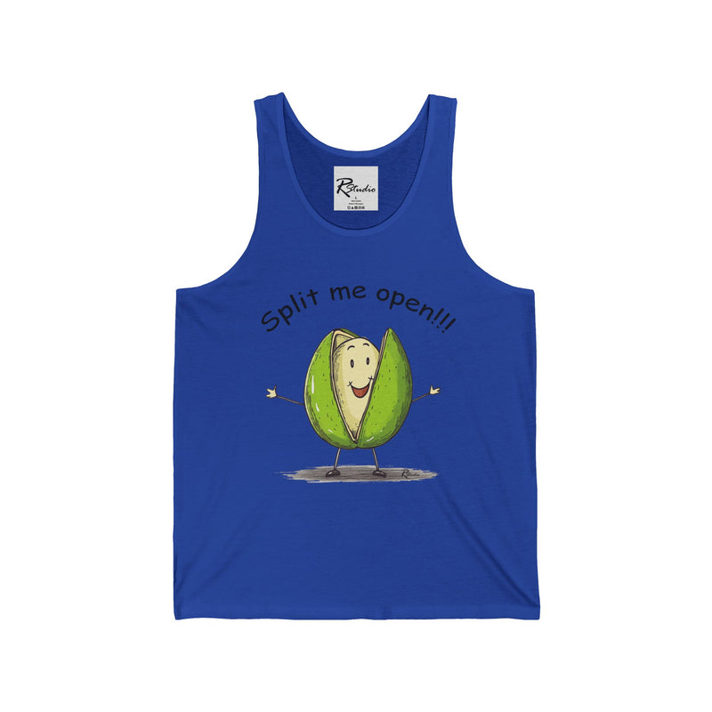 Naughty Nibbles Funny Adult Humor Pistachio Unisex Soft-Style Tank Top