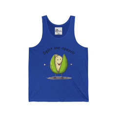 Naughty Nibbles Funny Adult Humor Pistachio Unisex Soft-Style Tank Top