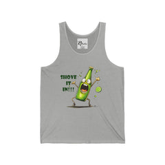 Naughty Nibbles Funny Adult Humor Mexican Beer  Unisex Soft-Style Tank Top