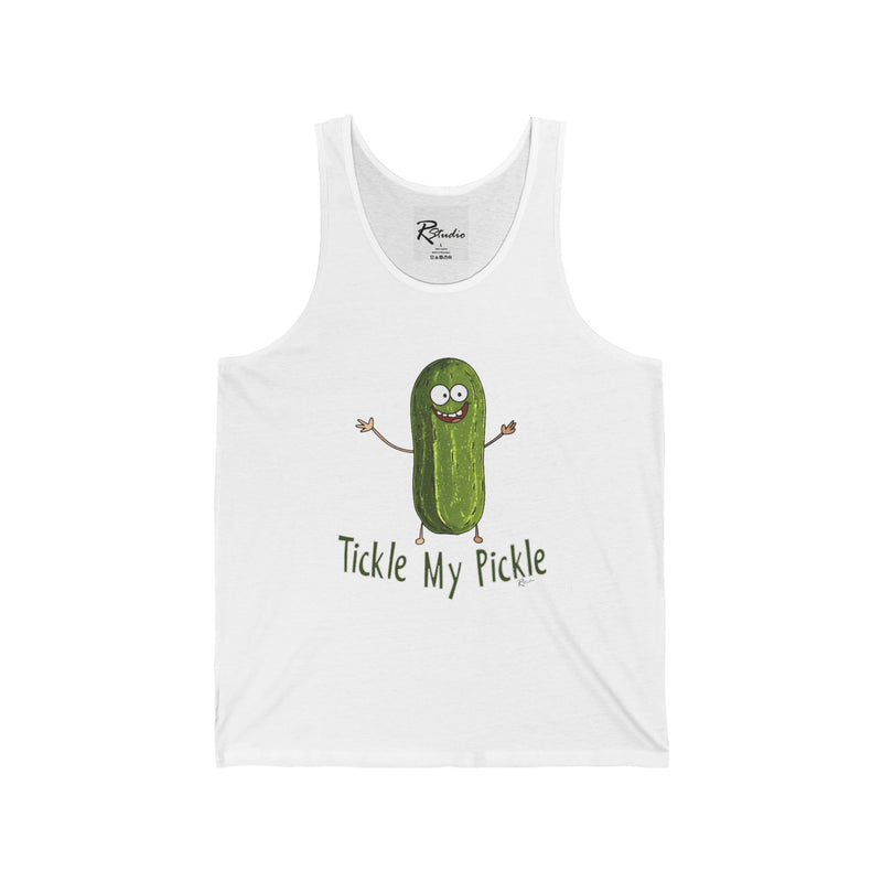 Naughty Nibbles Funny Adult Humor Pickle Unisex Soft-Style Tank Top