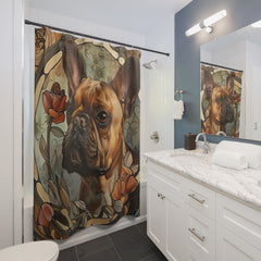 French Bulldog Fine Art Shower Curtain - Stylish Bathroom Decor