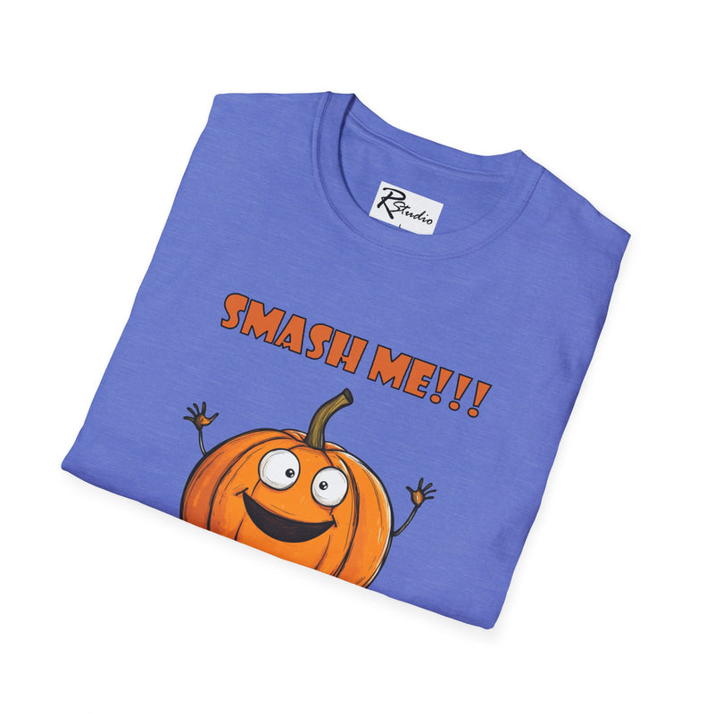 Naughty Nibbles Funny Adult Humor Cartoon Pumpkin Unisex Soft-Style T-Shirt