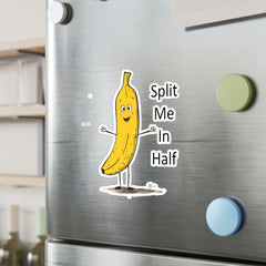 Naughty Nibbles Funny Adult Humor Banana Vinyl Kiss-Cut Decals - Durable & Removable