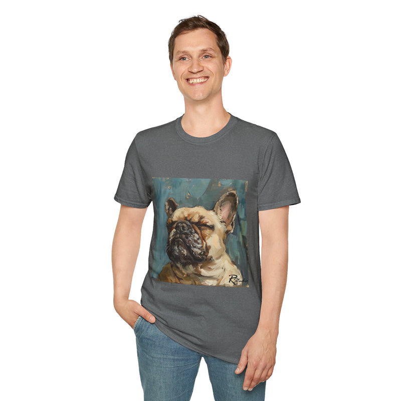 French Bulldog Fine Art Unisex Softstyle T-Shirt