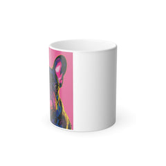 11oz Color Morphing Mug - Fine Art Multi-Colored French Bulldog Design