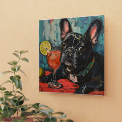 French Bulldog Acrylic Wall Clock - Fine Art Inspired Design