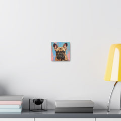 Colorful Fine Art French Bulldog Canvas Print - Multicolored Home Decor