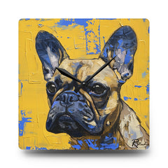 French Bulldog Acrylic Wall Clock - Fine Art Inspired Design