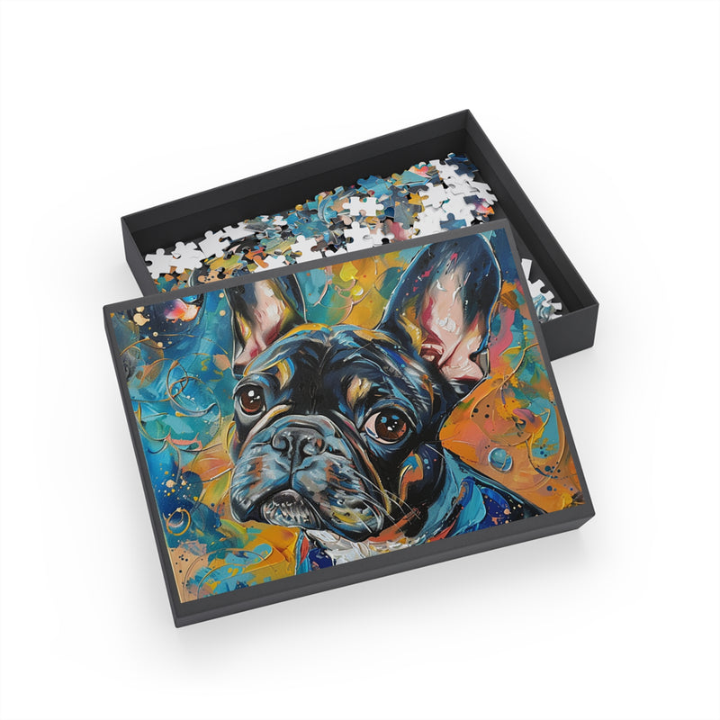 French Bulldog Fine Art Jigsaw Puzzle - 96, 252, 500, 1000 Pieces