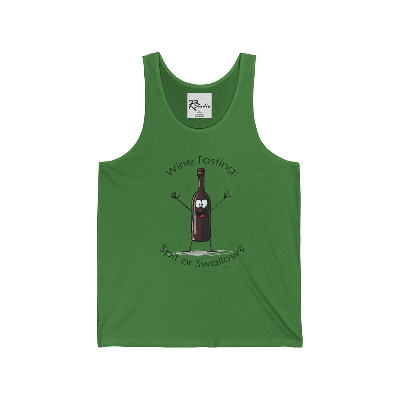 Naughty Nibbles Funny Adult Humor Wine Bottle Unisex Soft-Style Tank Top