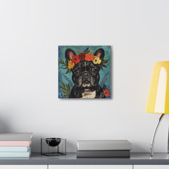 Colorful Fine Art French Bulldog Canvas Print - Multicolored Home Decor