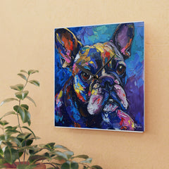 French Bulldog Acrylic Wall Clock - Fine Art Inspired Design