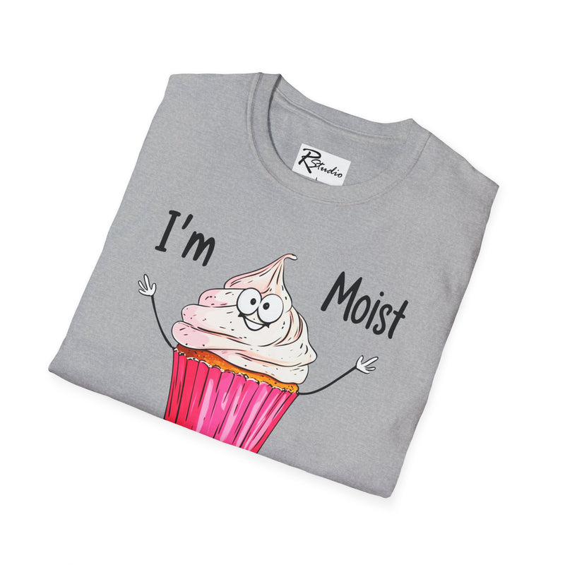 Naughty Nibbles Funny Adult Humor Cartoon Frosted Cup Cake Unisex Soft-Style T-Shirt