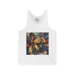 French Bulldog Fine Art Unisex Jersey Tank Top - Stylish & Comfortable