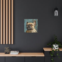 Colorful Fine Art French Bulldog Canvas Print - Multicolored Home Decor