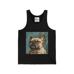 French Bulldog Fine Art Unisex Jersey Tank Top - Stylish & Comfortable