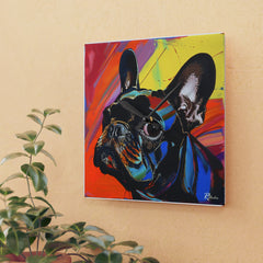 French Bulldog Acrylic Wall Clock - Fine Art Inspired Design