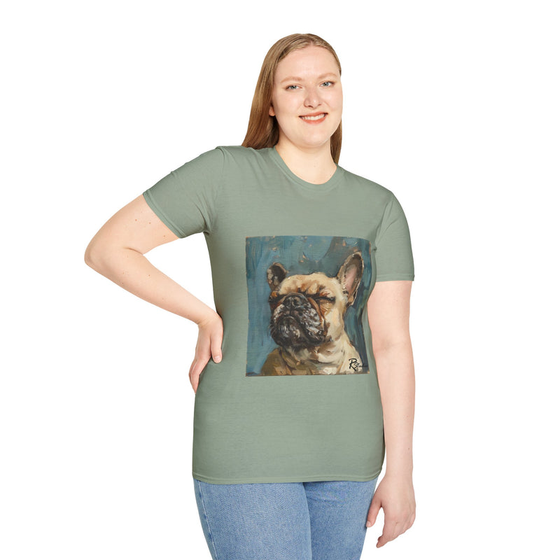 French Bulldog Fine Art Unisex Softstyle T-Shirt