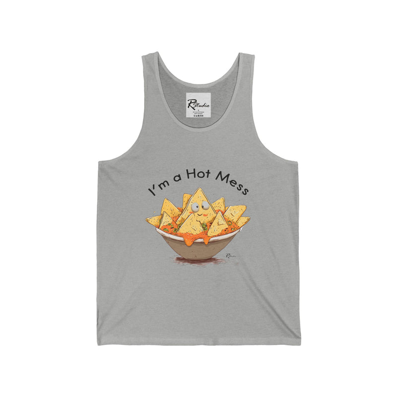 Naughty Nibbles Funny Adult Humor Nachos Unisex Soft-Style Tank Top