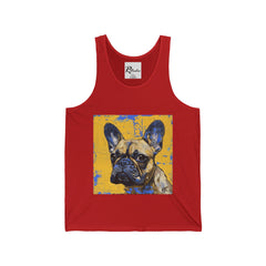 French Bulldog Fine Art Unisex Jersey Tank Top - Stylish & Comfortable