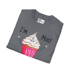 Naughty Nibbles Funny Adult Humor Cartoon Frosted Cup Cake Unisex Soft-Style T-Shirt