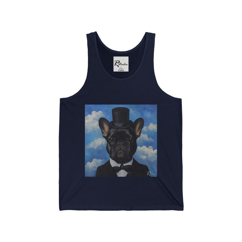 French Bulldog Fine Art Unisex Jersey Tank Top - Stylish & Comfortable